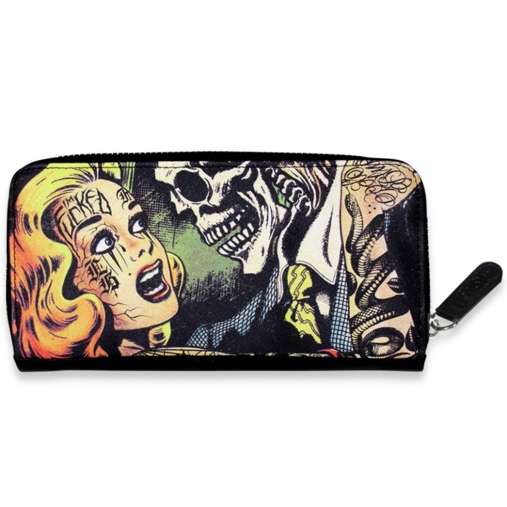 Liquor Brand Horror Wallet gothic punk